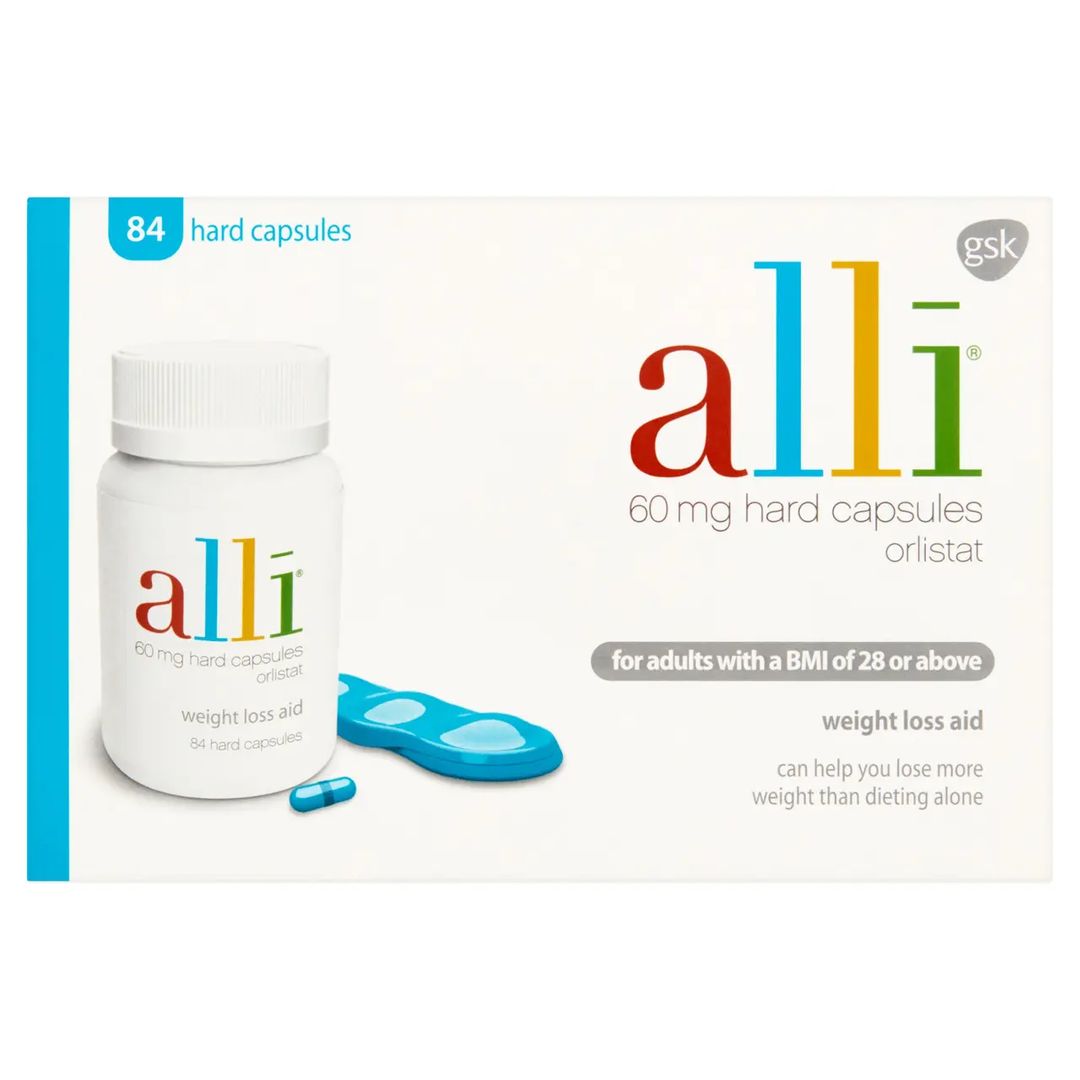 Alli 60mg Weight Loss Aid | 84 Hard Capsules