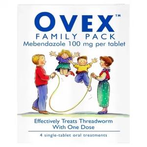 Ovex Threadworm Family Pack (Mebendazole) | 4 Tablets