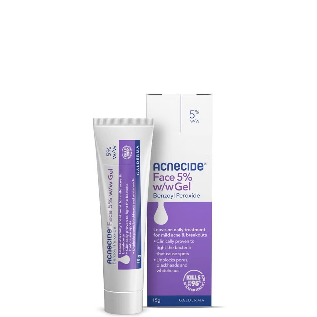 Acnecide Gel 5% Benzoyl Peroxide | 30g Tube