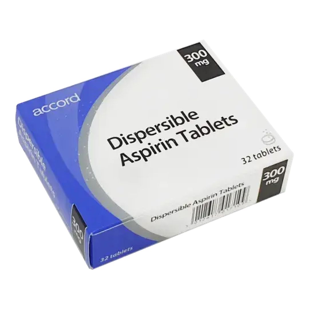 Aspirin Dispersible 300mg Soluble Tablets | 32 Pack