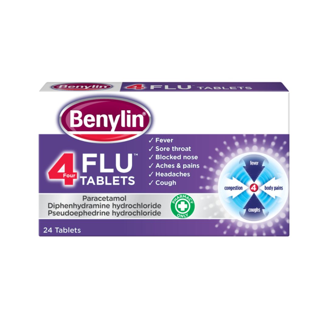 Benylin Four Flu Tablets | 24 Pack