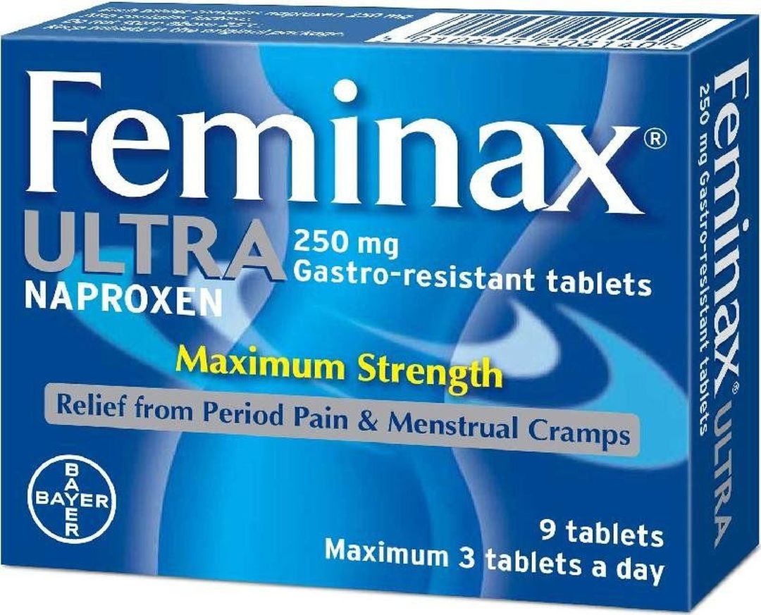 Feminax Ultra 250mg Naproxen | 9 Tablets