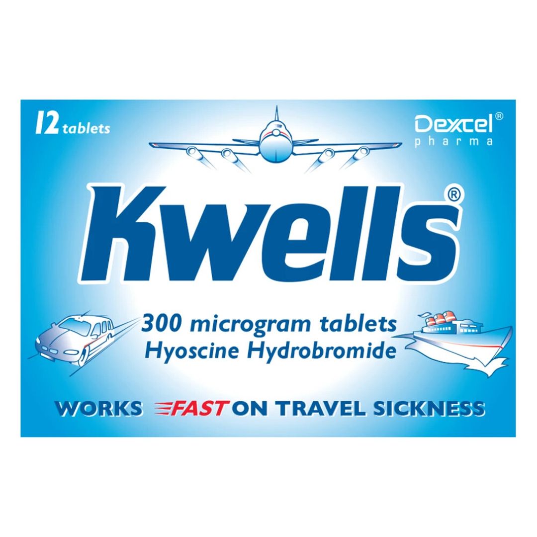 Kwells Travel Sickness Tablets (Hyoscine) | 12 Pack